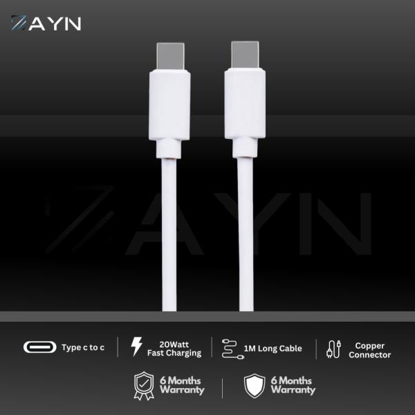 Zayn C to C with Aluminium Shield Data Cable